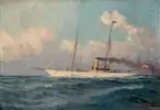 The Austrian steam sailing yacht Suzume