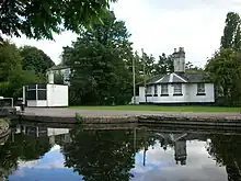 Toll houses at Autherley Junction, where the Shropshire Union Canal terminates and meets the canal.