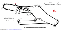 Layout of the ACI Vallelunga Circuit