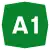 A1 motorway shield}}