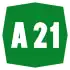 Autostrada A21 shield}}