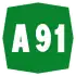 Autostrada A91 shield}}