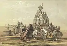 Nagayon Pagoda in a 19th-century painting.