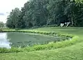 Avoca Park earthen pond once used as fish hatchery