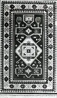 Prayer rug from Shusha. 19th century.