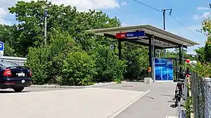 Canopy-covered shelter