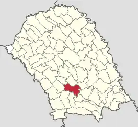 Location in Botoșani County