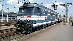 SNCF Class BB 67400 diesel locomotive being prepared for the Boulogne train.