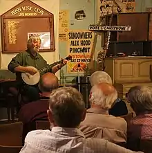 Hood performing at Sydney's Bush Music Club, November 2014