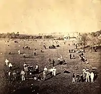 Ball Field and Boys Play House, 1869