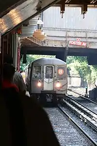 B train of R68As arriving