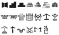 Scripts resembling architectural elements