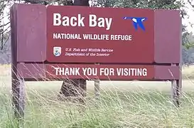 Back Bay NWR headquarters on Sandbridge Road near Sigma, VA