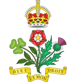 Tudor rose on the badge of the Yeomen of the Guard