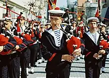 The bagad of Lann-Bihoué of the French Navy