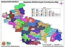 Bagalkot district ZP Constituency Map