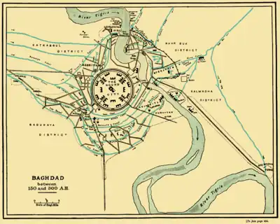 Image 10The Round city of Baghdad, the capital of Iraq (from History of cities)