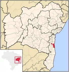 Location of Ilhéus