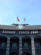 Clock at the station front