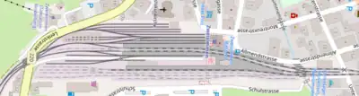 Map showing track layout at Zweisimmen