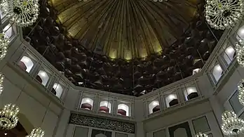 Inside up view of the mosque