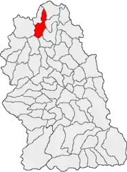 Location in Hunedoara County