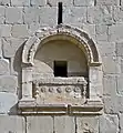 Balcony niche at the tower, in 2010