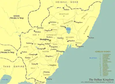 Balhae in 800 AD