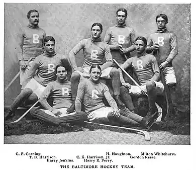 Baltimore Hockey Club in 1896–97