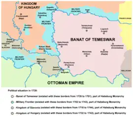 Banat of Temeswar, from 1739 to 1751