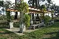 Pergola and benches