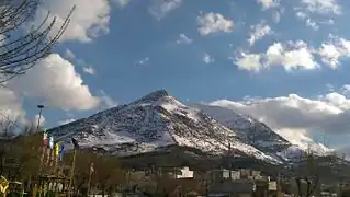 View of Arbaba on a winter's day