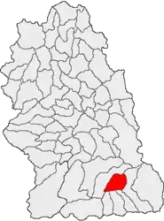 Location in Hunedoara County