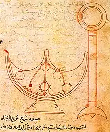 Image 40Self trimming lamp in Ahmad ibn Mūsā ibn Shākir's treatise on mechanical devices, c. 850 (from Science in the medieval Islamic world)