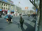 Part of Yuhua Road, the main street of old Baoding