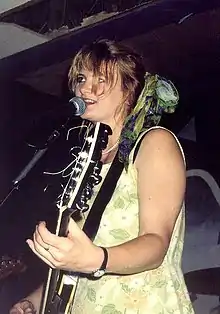 Barbara Manning performing circa 1994