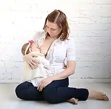 Breastfeeding an infant