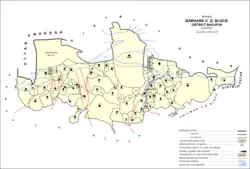 Map of Gyanpur (#849) in Barhara block