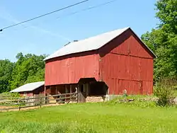 Barn southwest of Mount Royal