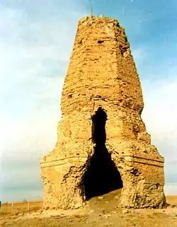 Pagoda at the Khitan city of Bars-Hot in Eastern Mongolia