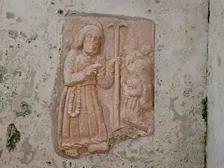 Bas-relief of St. Berniero in the Crypt