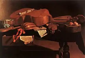 Image 2Painting by Evaristo Baschenis of Baroque instruments, including a cittern, viola da gamba, violin, and two lutes. (from Baroque music)