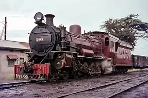 No. 2443 at Tabora depot, Tanzania, in 1968