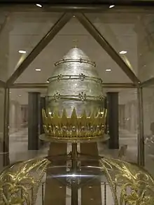 The papal tiara of Pope Paul VI