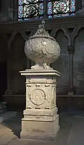 Monument for the heart of Francis I of France, by Pierre Bontemps, in the Basilica of Saint-Denis (1547)