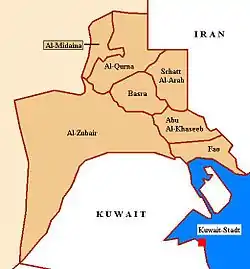 Districts of Basra Province