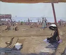 John Lavery, Bathing in the Lido, Venice (1912)