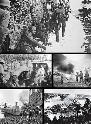 Image 21Scenes from the Norwegian Campaign in 1940 (from History of Norway)