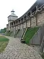 Defensive wall and south tower.