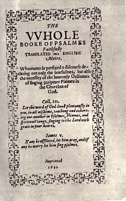 Image 8The Bay Psalm Book was used by the Pilgrims. (from Calvinism)